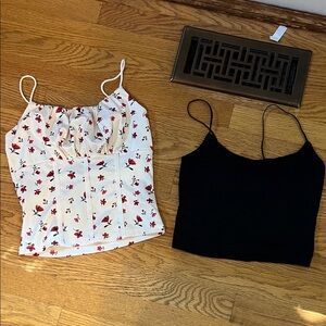 SHEIN Floral and Black Camisole Set